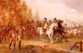 Napoleón con sus tropas en la batalla de borodino Robert Alexander Hillingford escenas históricas de batalla